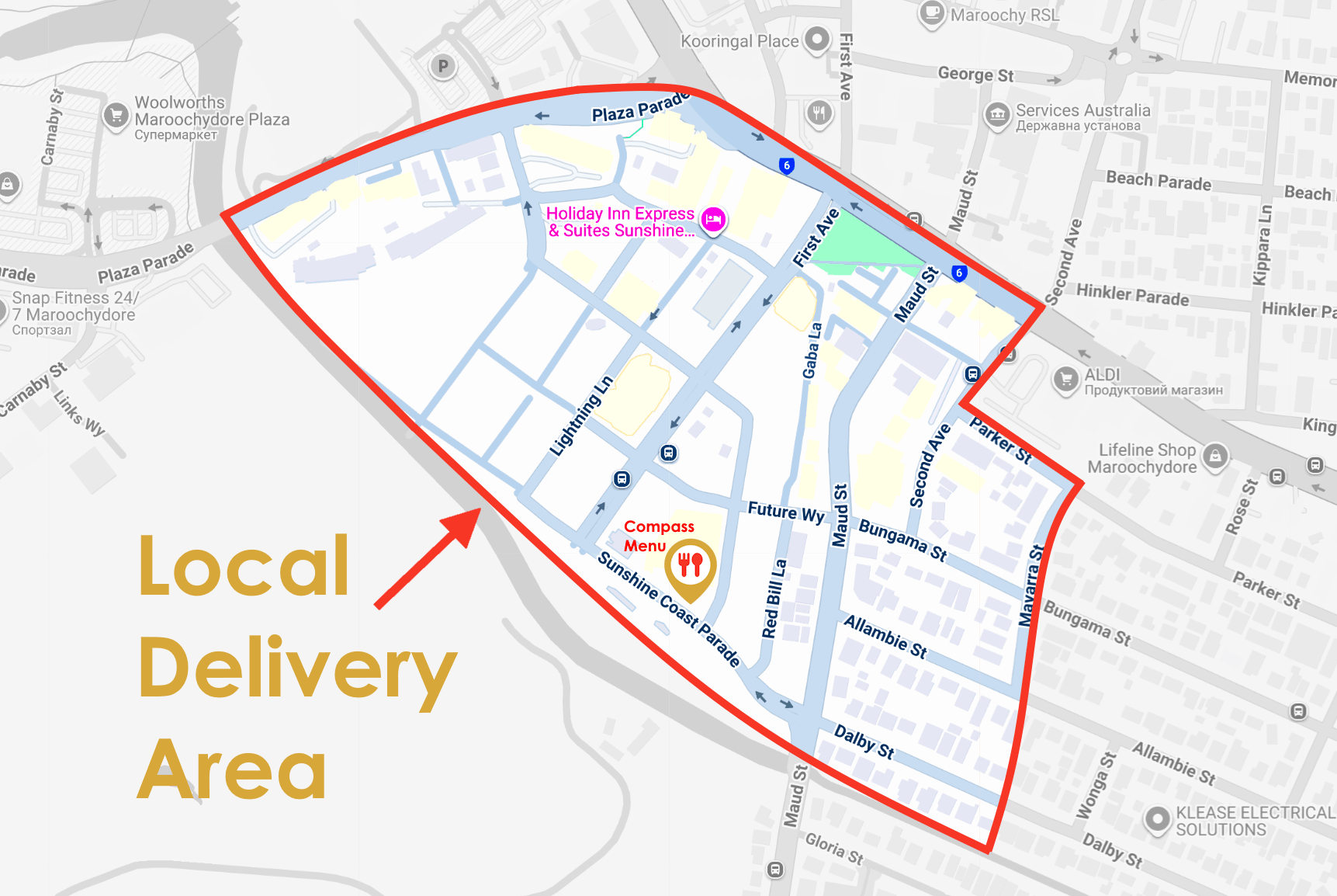 Local Delivery Area